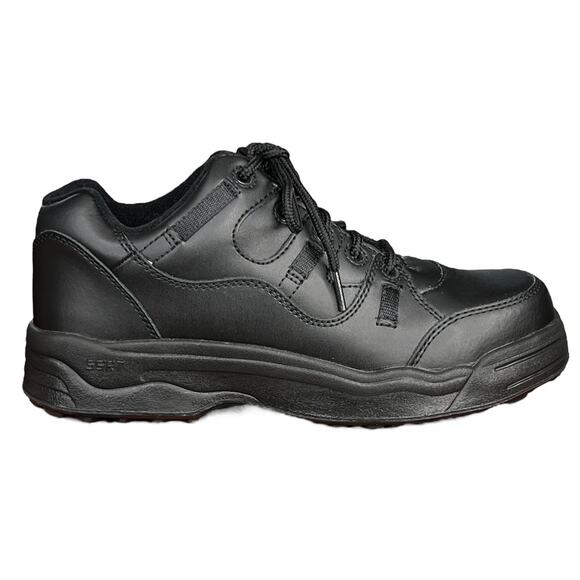 Men Worx X Red Wing 6550 Black Leather Safety Toe Lace Up Oxford Size US 7.5